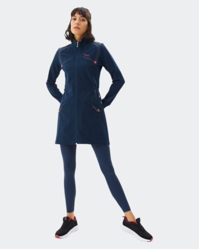 Veste Longue Bilcee Femme Bleu