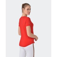 Pull Bilcee Femme Coton Rouge