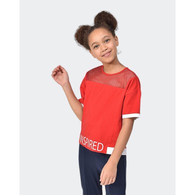 PULL  BILCEE FILLETTE  ROUGE