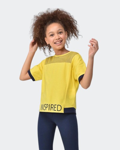 PULL  BILCEE FILLETTE  JAUNE