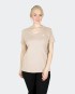 Pull Bilcee Femme Col V Beige
