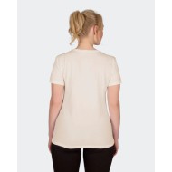 Pull Bilcee Femme Col V Beige