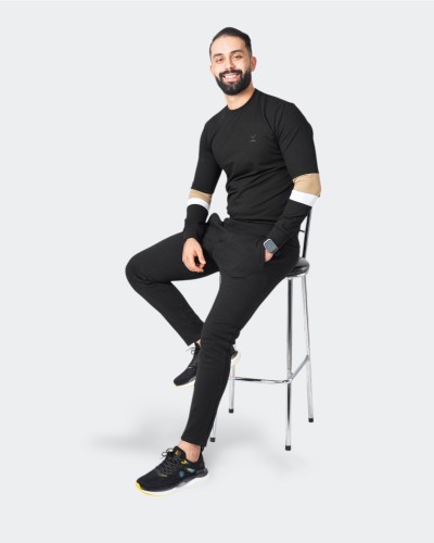 Men's Colorful Sleeve Sweater