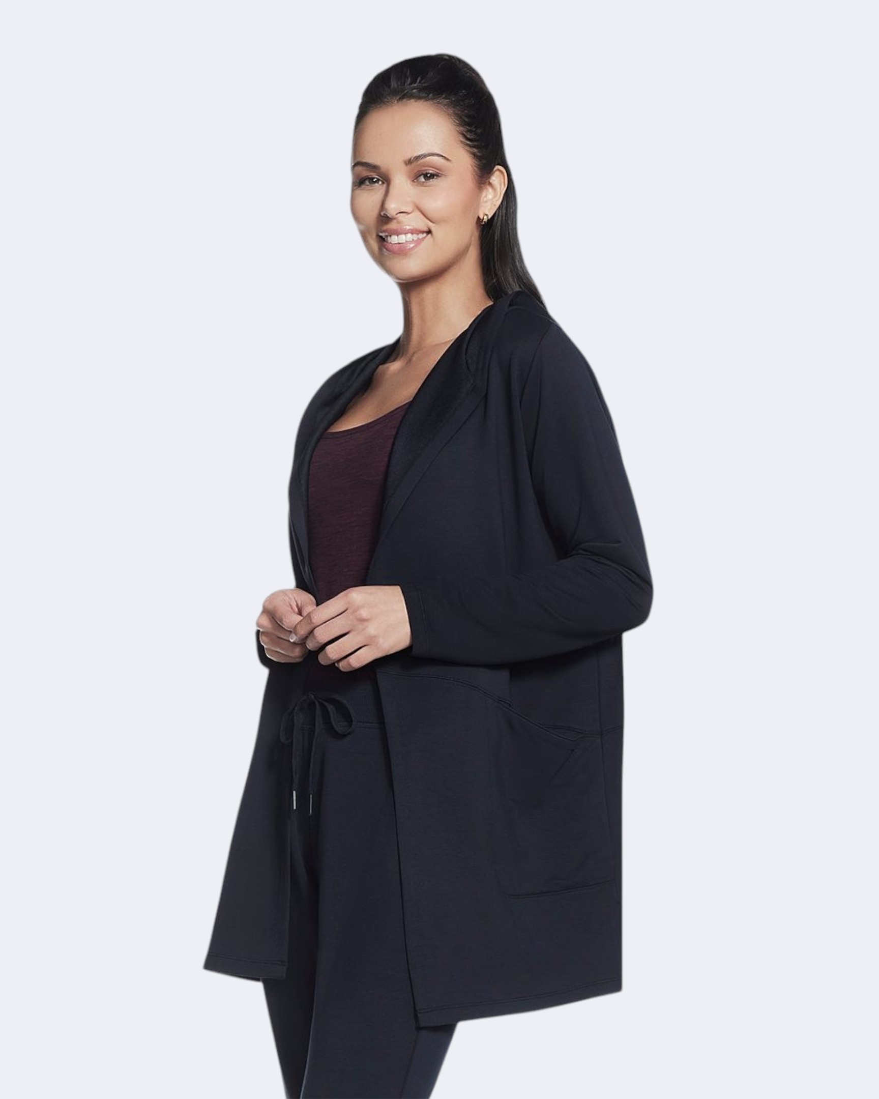 Long Sleeve Skechers Hooded Op Jacket Knit