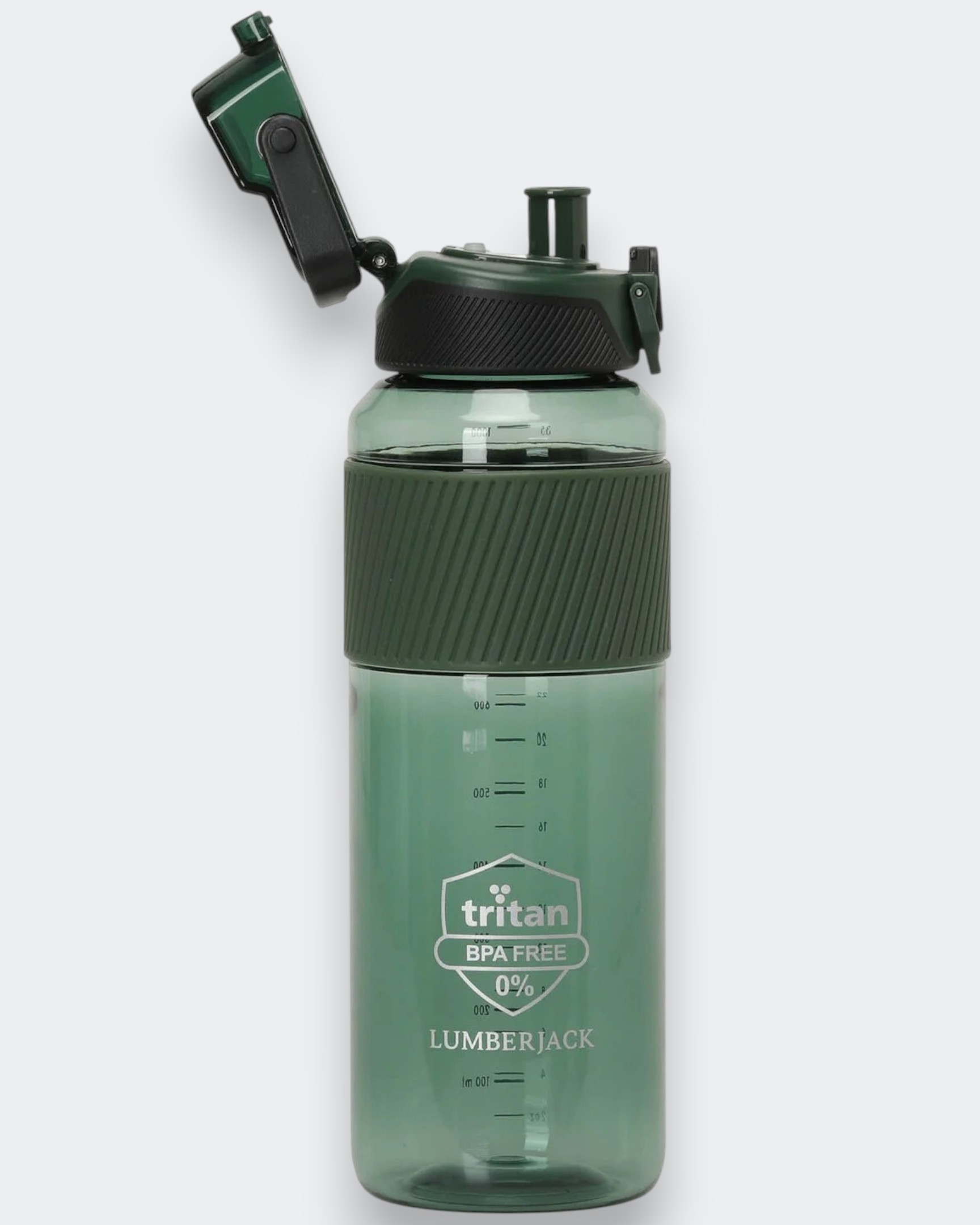 Water Bottle Lumberjack Rubber