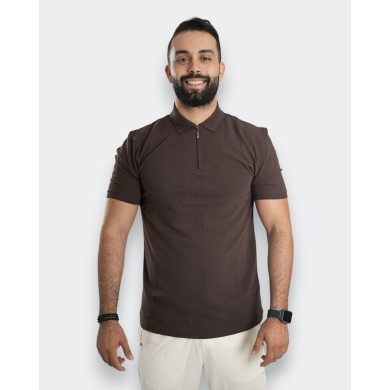 Chic Half-zip With Shirt Colla R