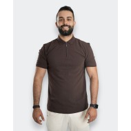 Chic Half-zip With Shirt Colla R