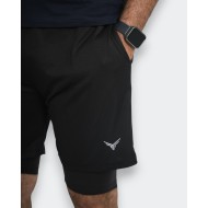 Double-layer Shorts With Fitte