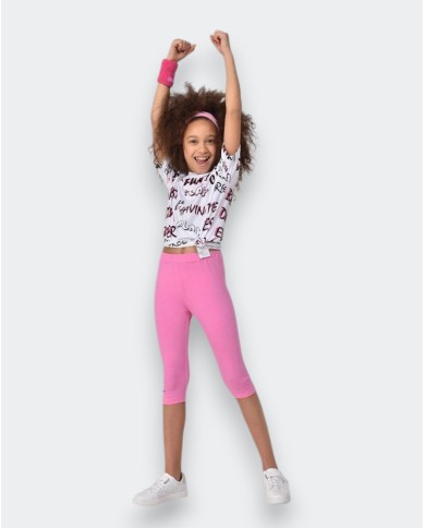 Legging Bilcee Enfant Rose