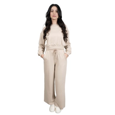 Crop Top And Wide-leg Pants  Set  Kari