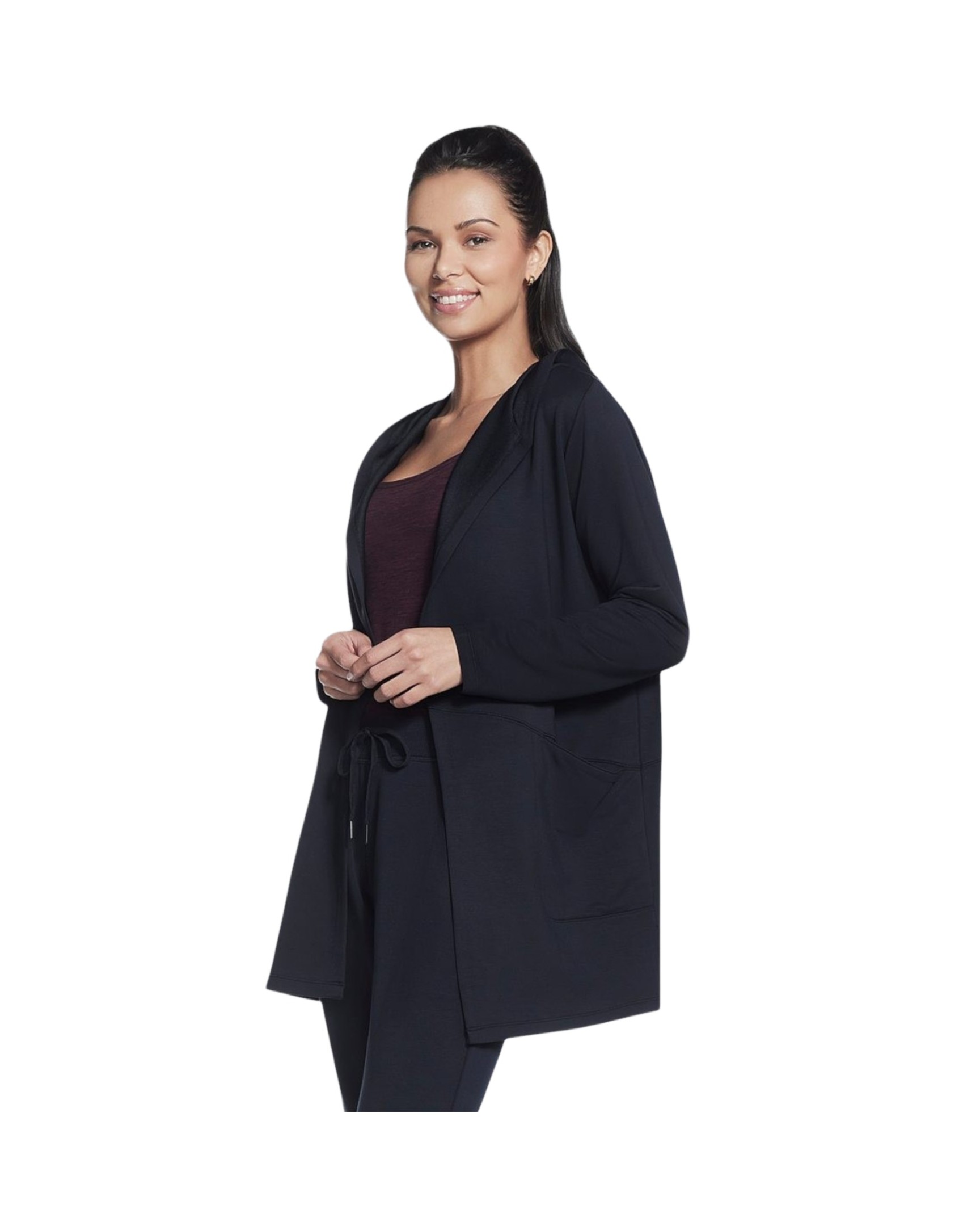 Long Sleeve Skechers Hooded Op Jacket Knit