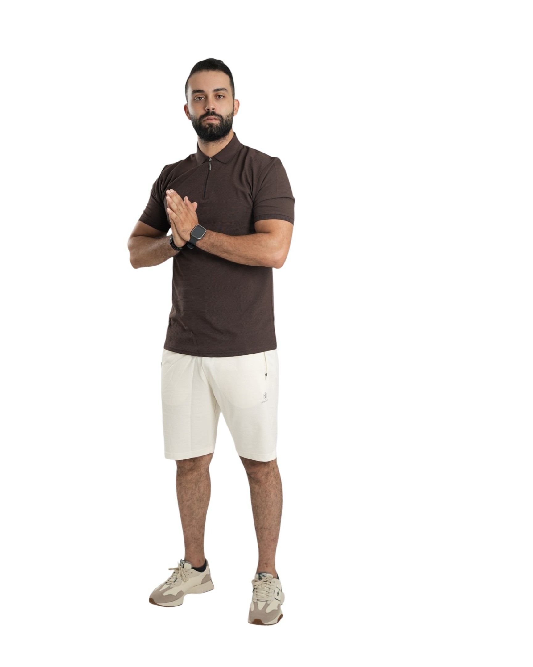 Chic Half-zip With Shirt Colla R