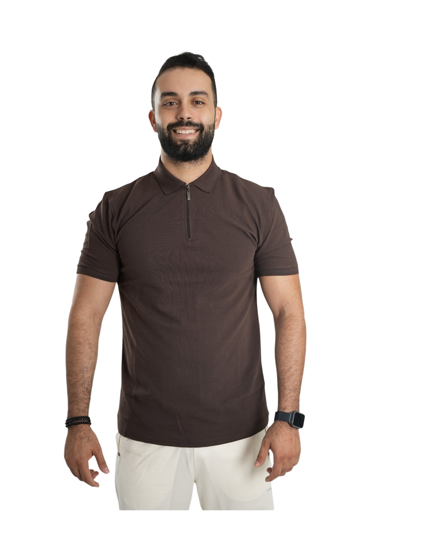 Chic Half-zip With Shirt Colla R