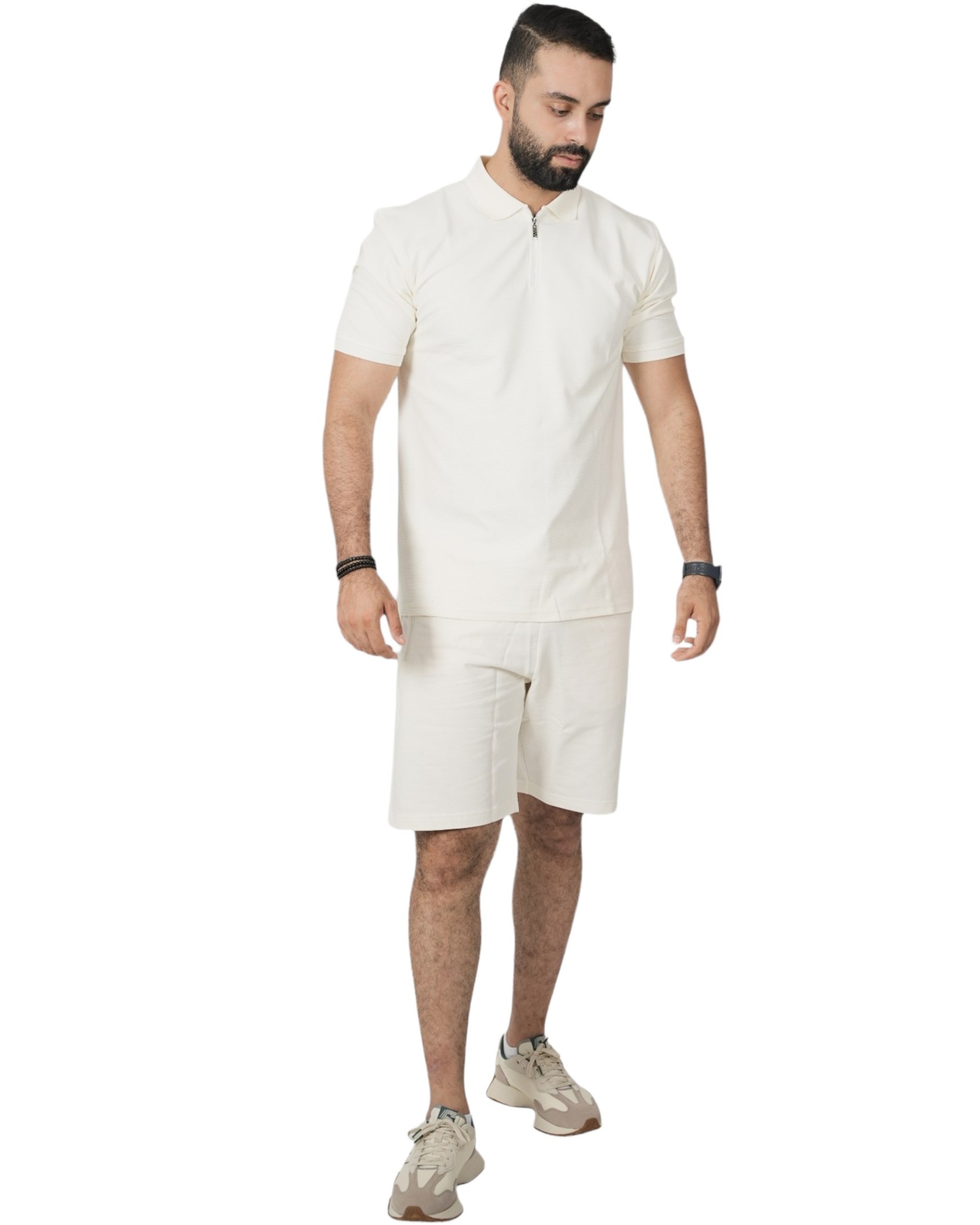 Chic Half-zip With Shirt Colla R