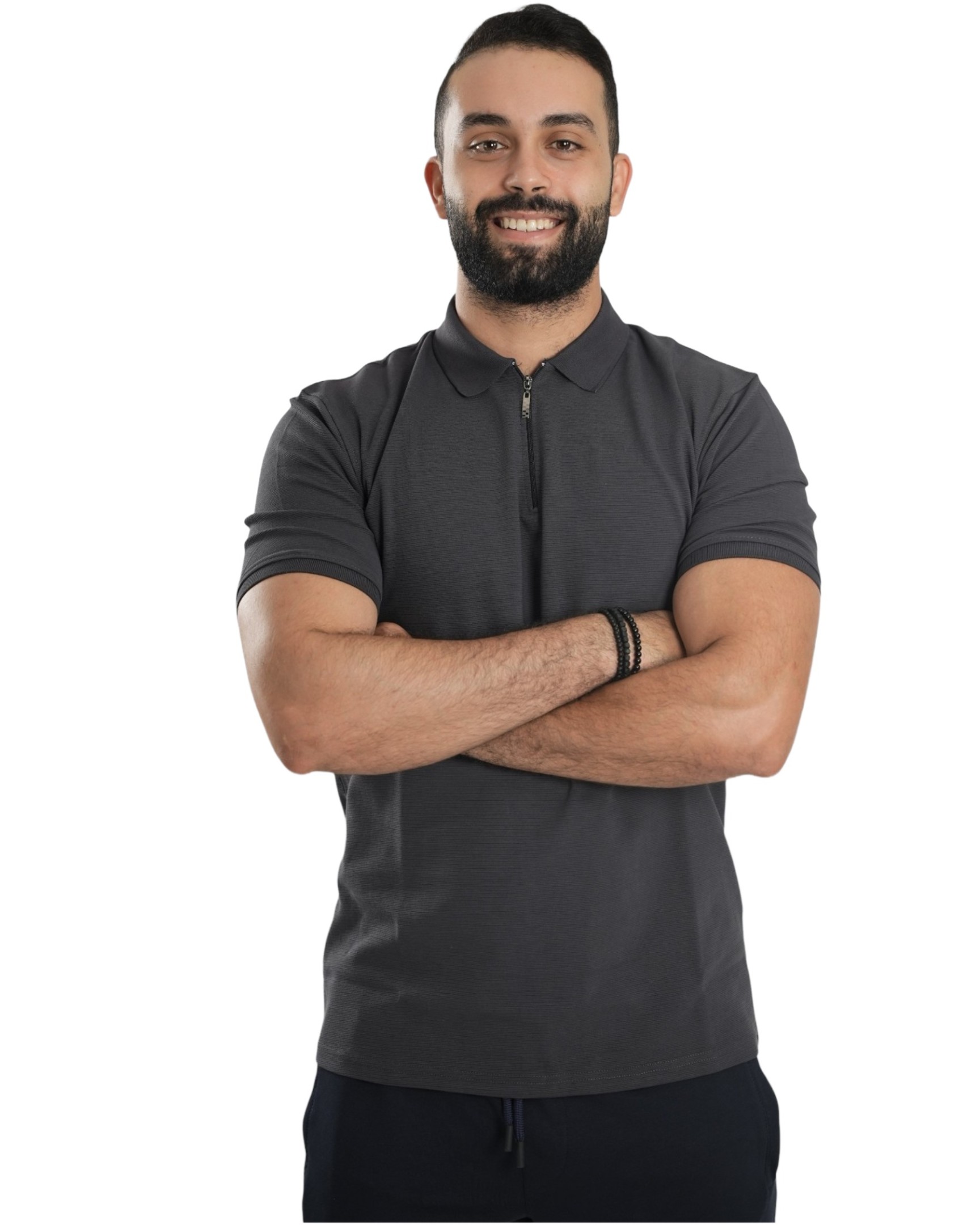 Chic Half-zip With Shirt Colla R