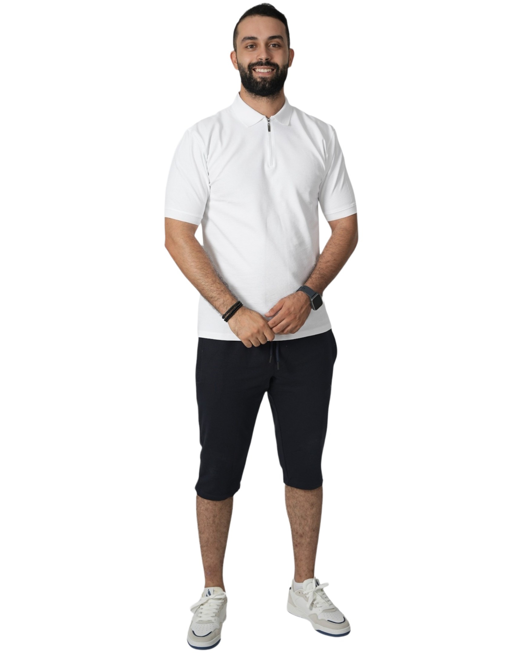 Chic Half-zip With Shirt Colla R