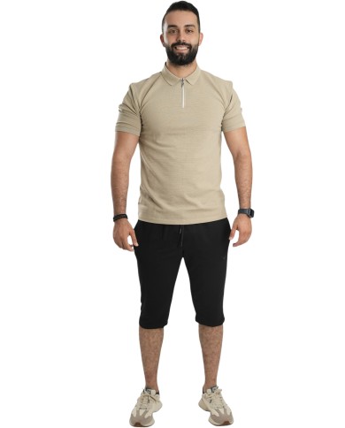 Chic Half-zip With Shirt Colla R