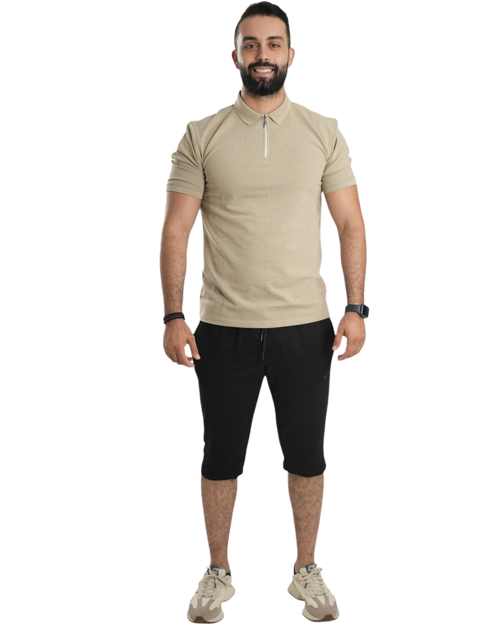 Chic Half-zip With Shirt Colla R