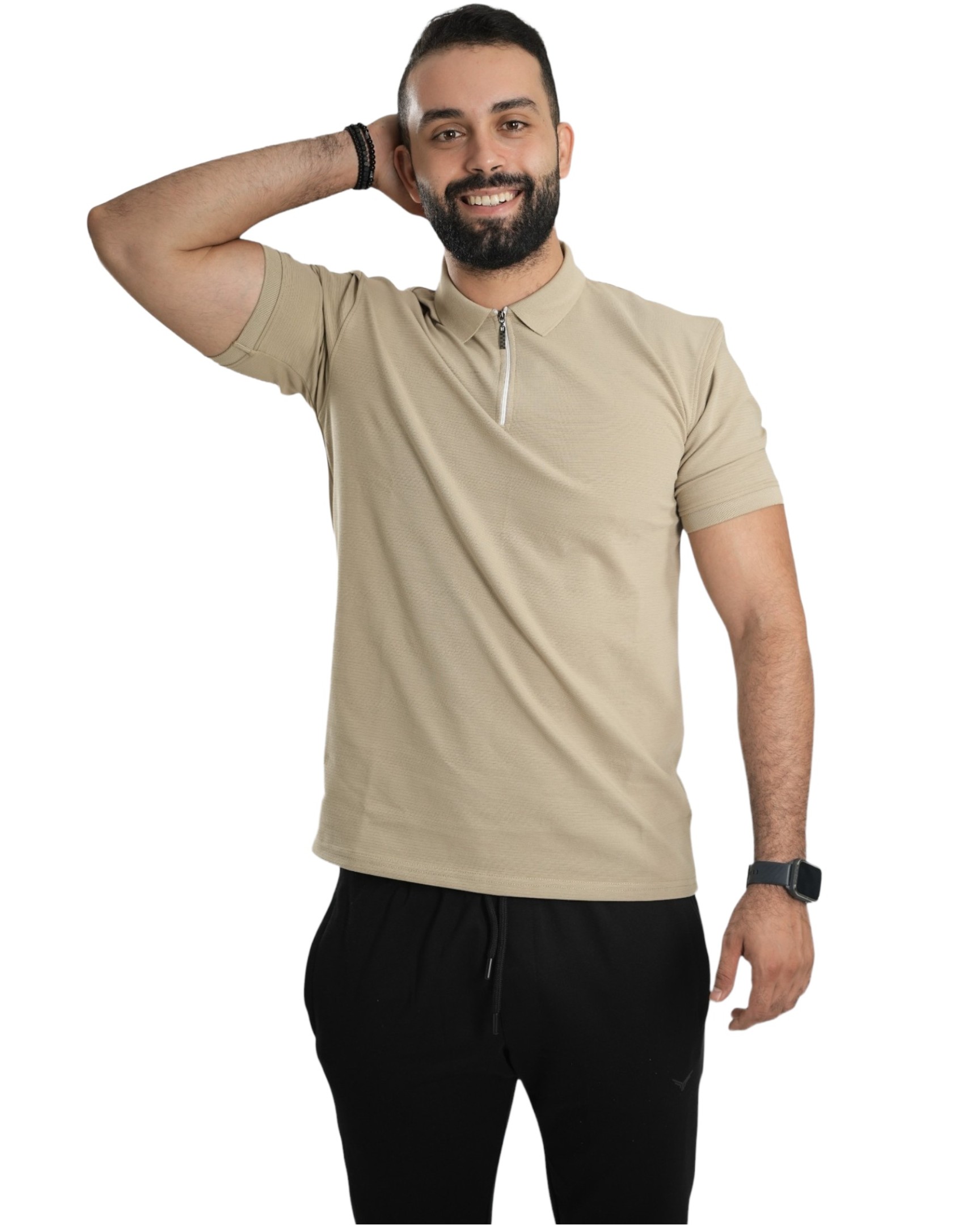 Chic Half-zip With Shirt Colla R