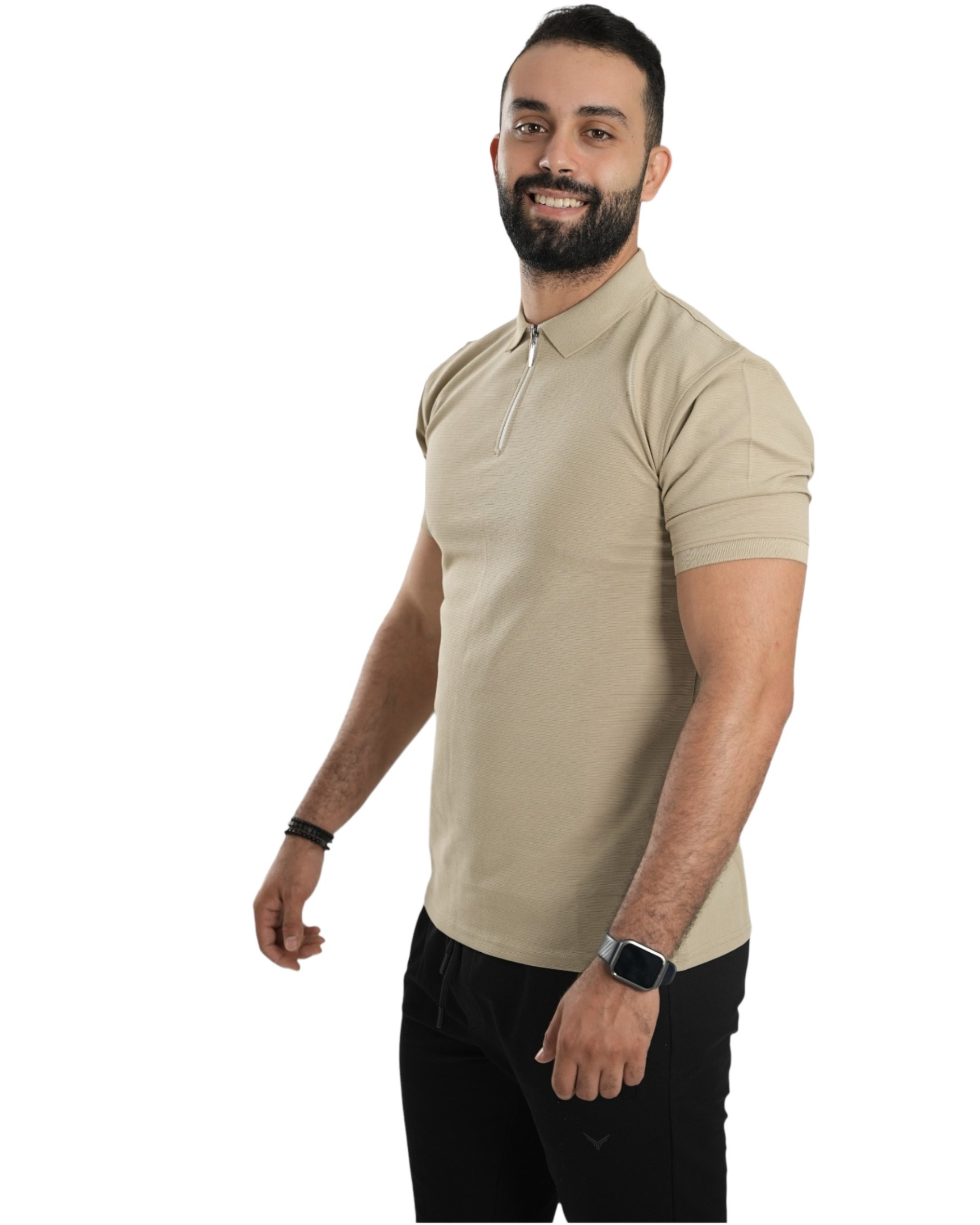 Chic Half-zip With Shirt Colla R