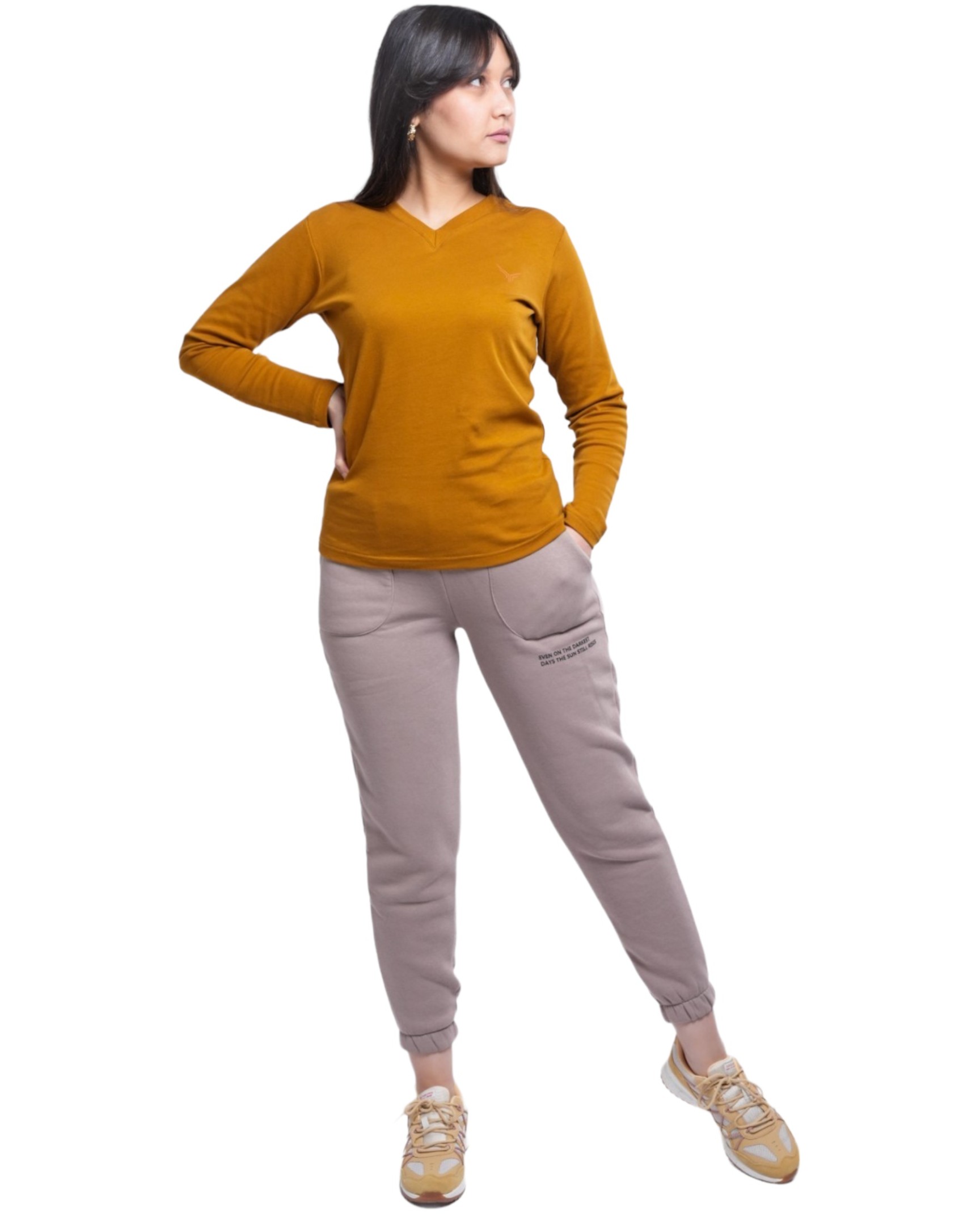 Basic  Fit Shirt Kari V Neck