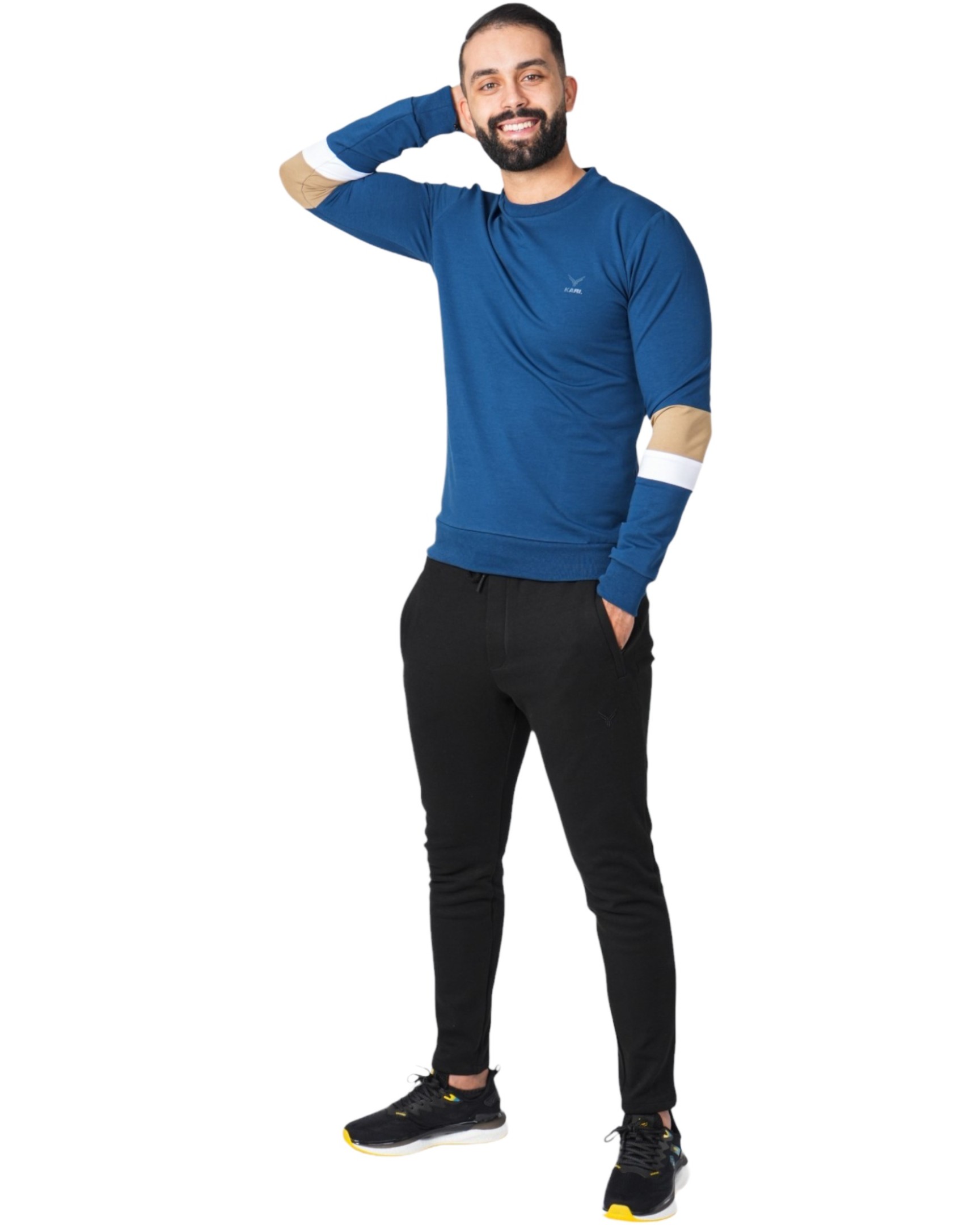 Men's Colorful Sleeve Sweater