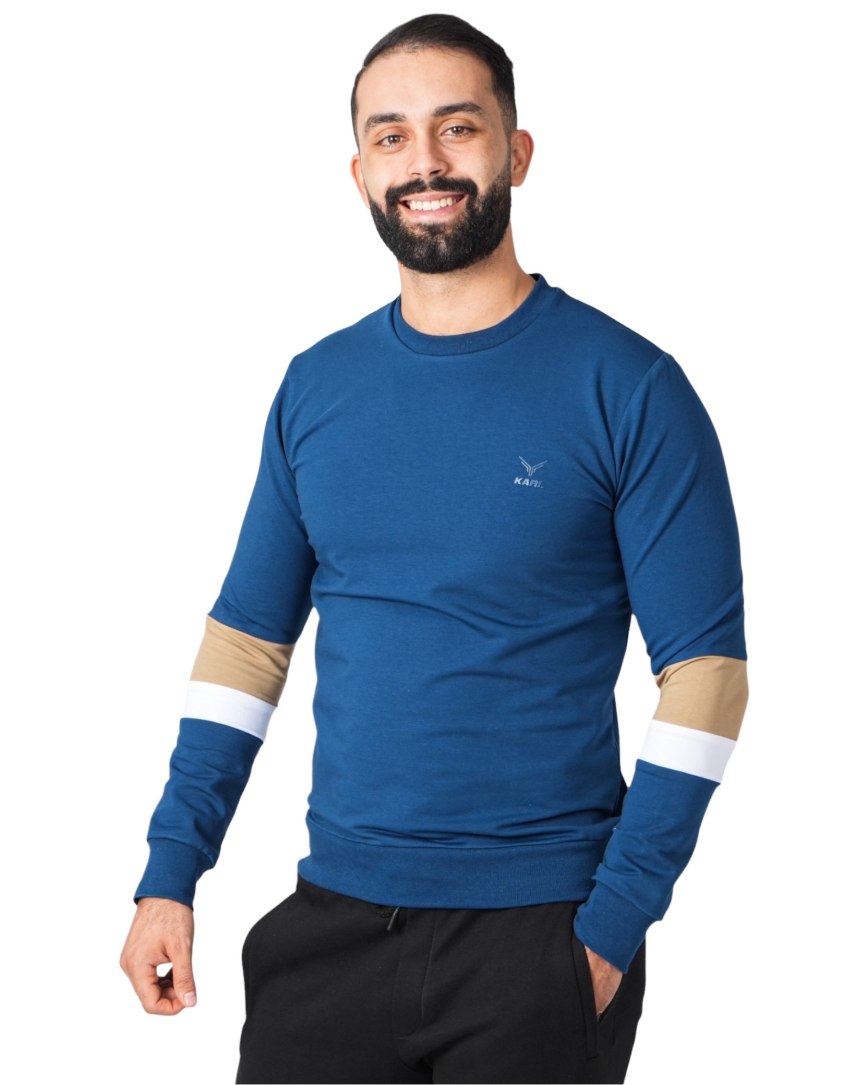 Men's Colorful Sleeve Sweater