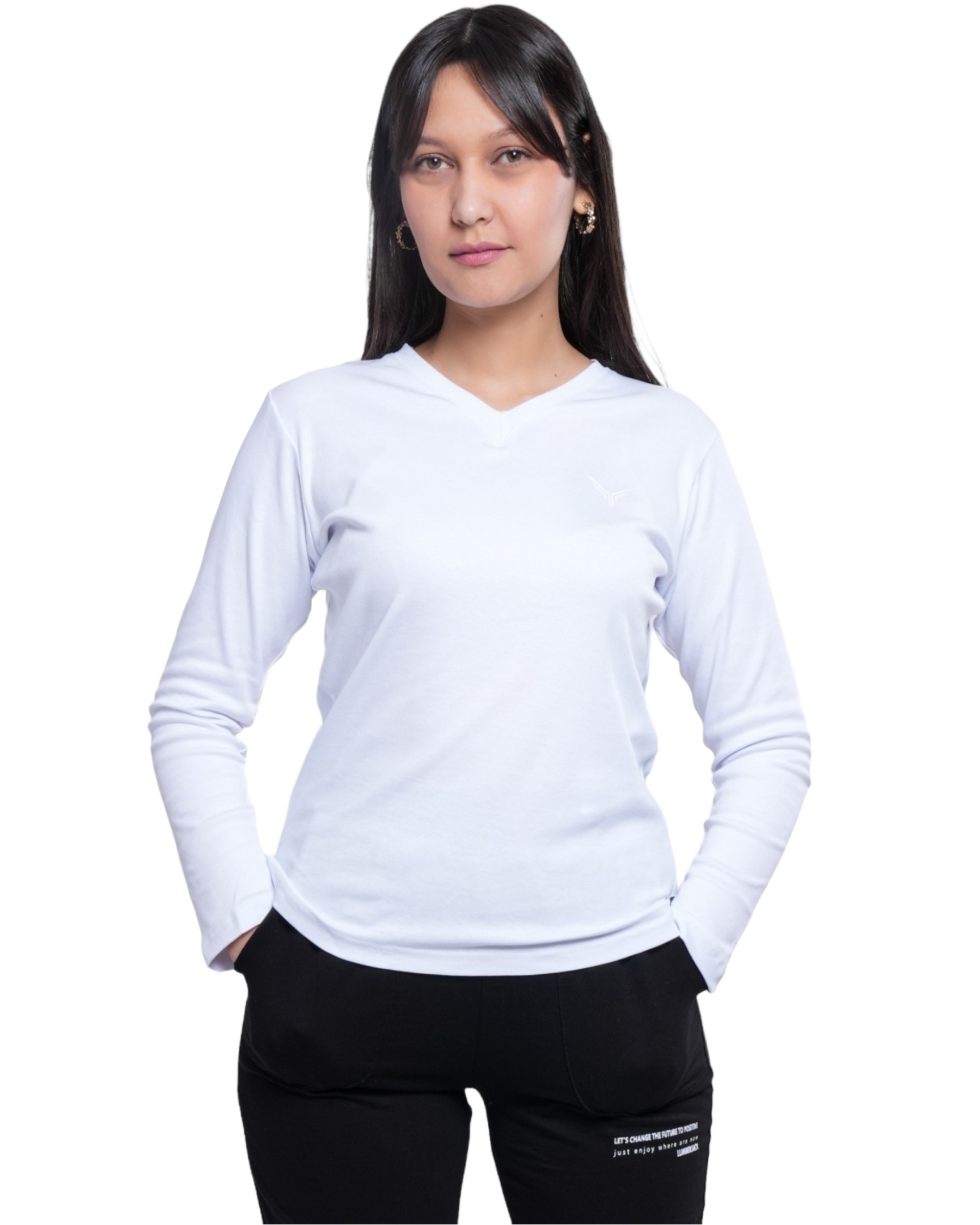 Basic  Fit Shirt Kari V Neck