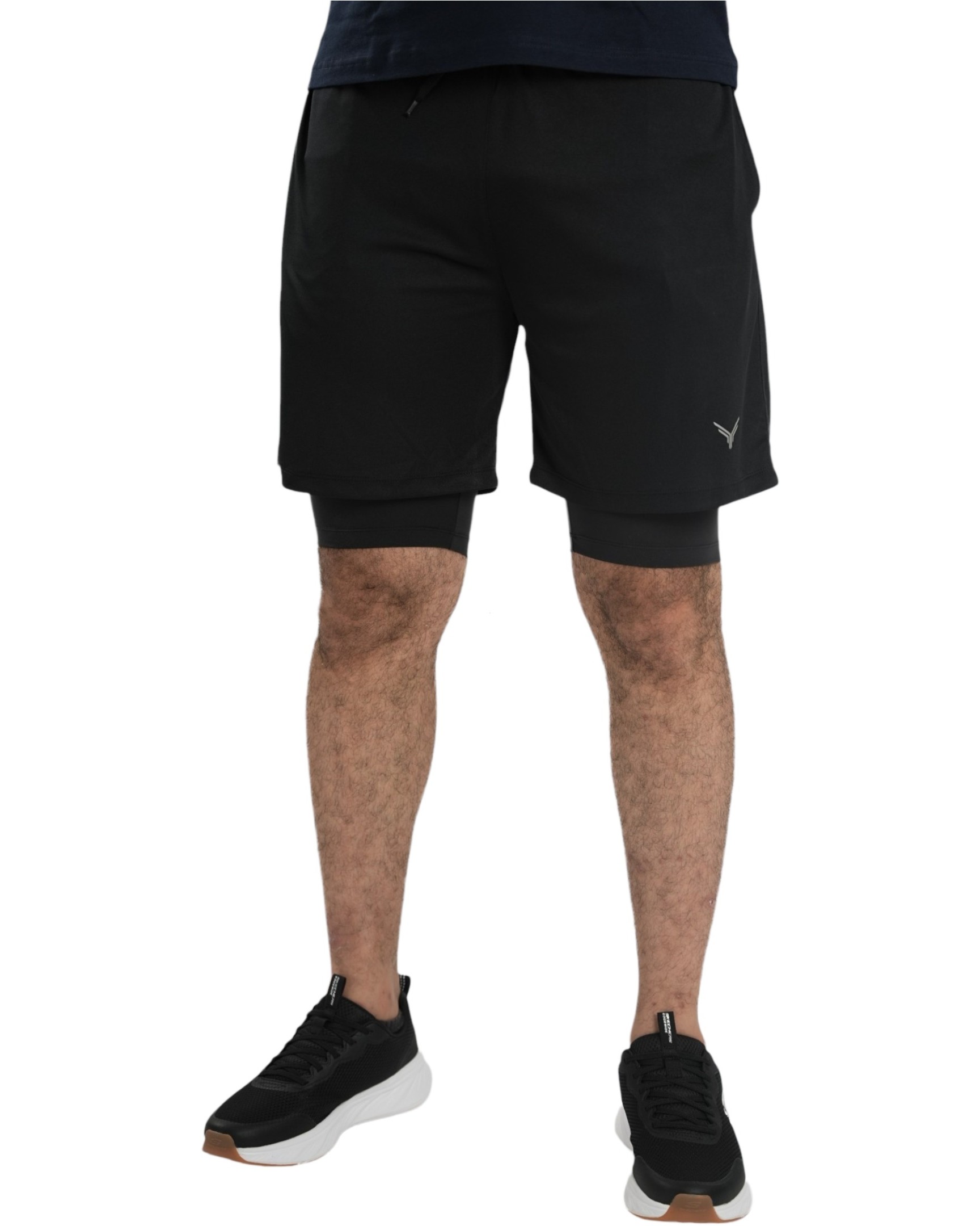 Double-layer Shorts With Fitte