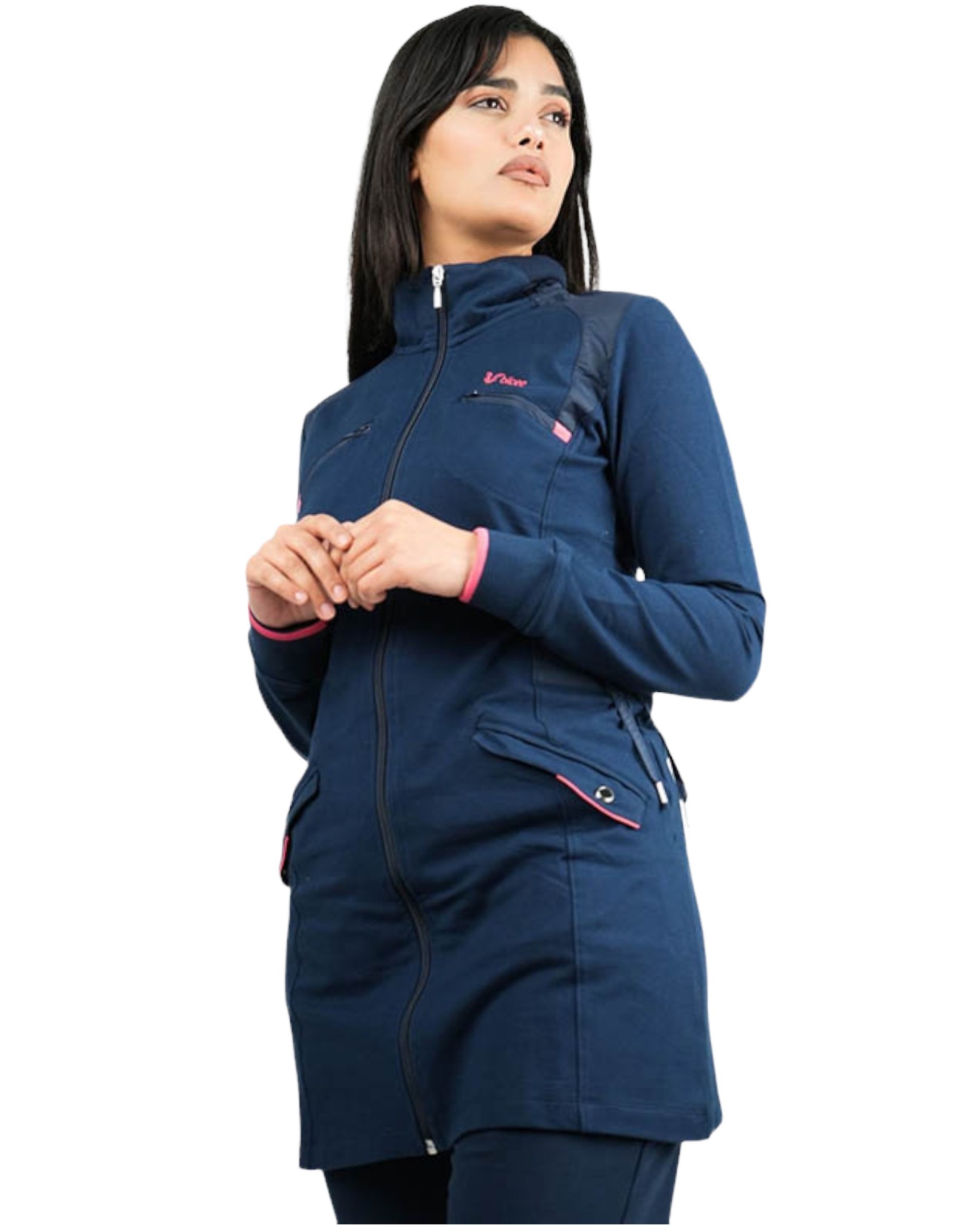 Veste Longue Bilcee Femme Bleu