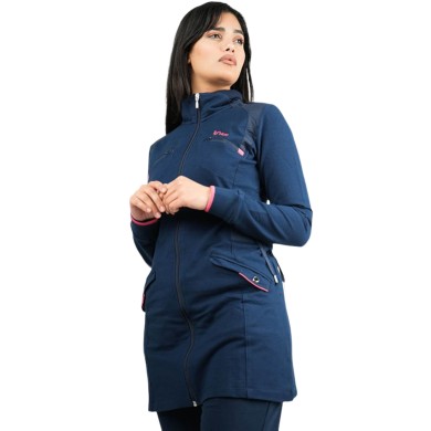 Veste Longue Bilcee Femme Bleu
