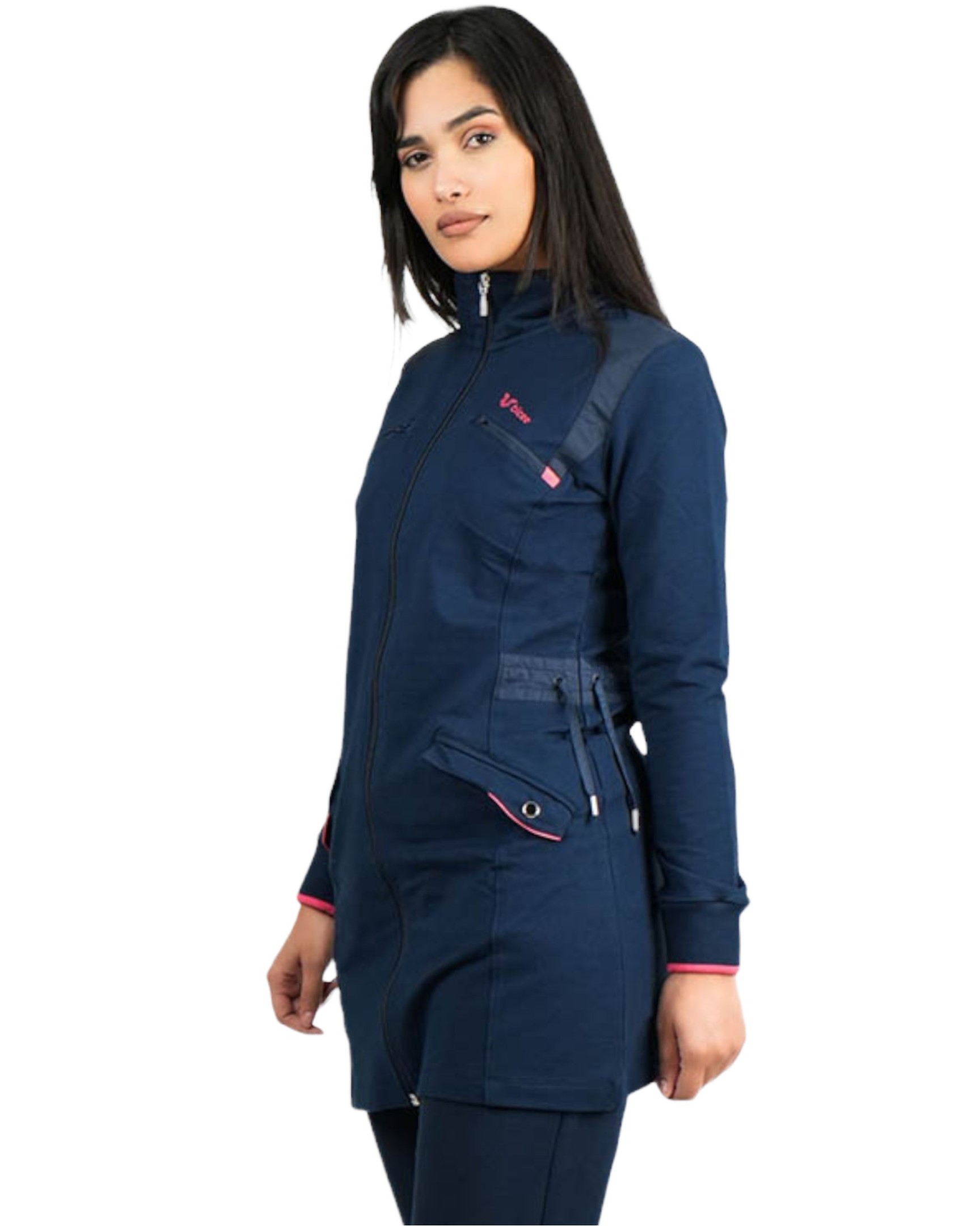 Veste Longue Bilcee Femme Bleu
