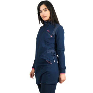 Veste Longue Bilcee Femme Bleu