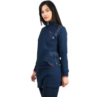 Veste Longue Bilcee Femme Bleu
