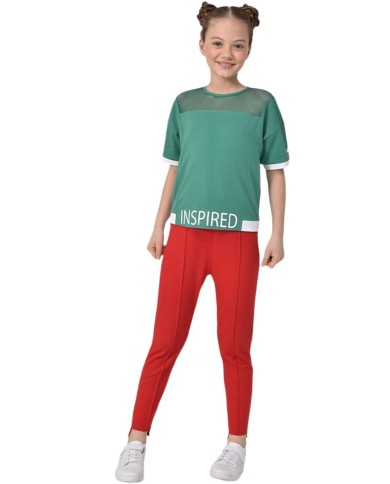 Pantalon Bilcee Fillette Rouge