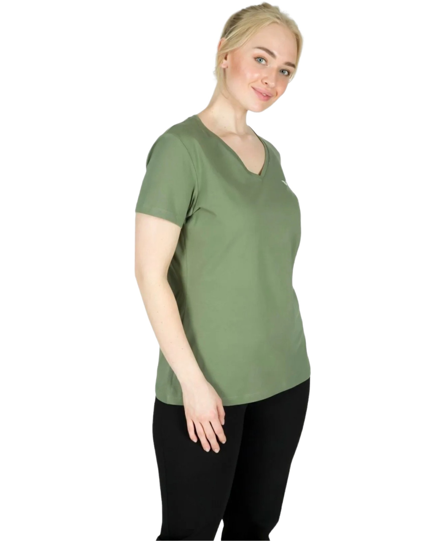 Pull Bilcee Femme Col V  Coton