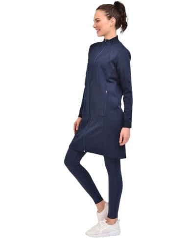 Veste Femme Bilcee Longue Bleu