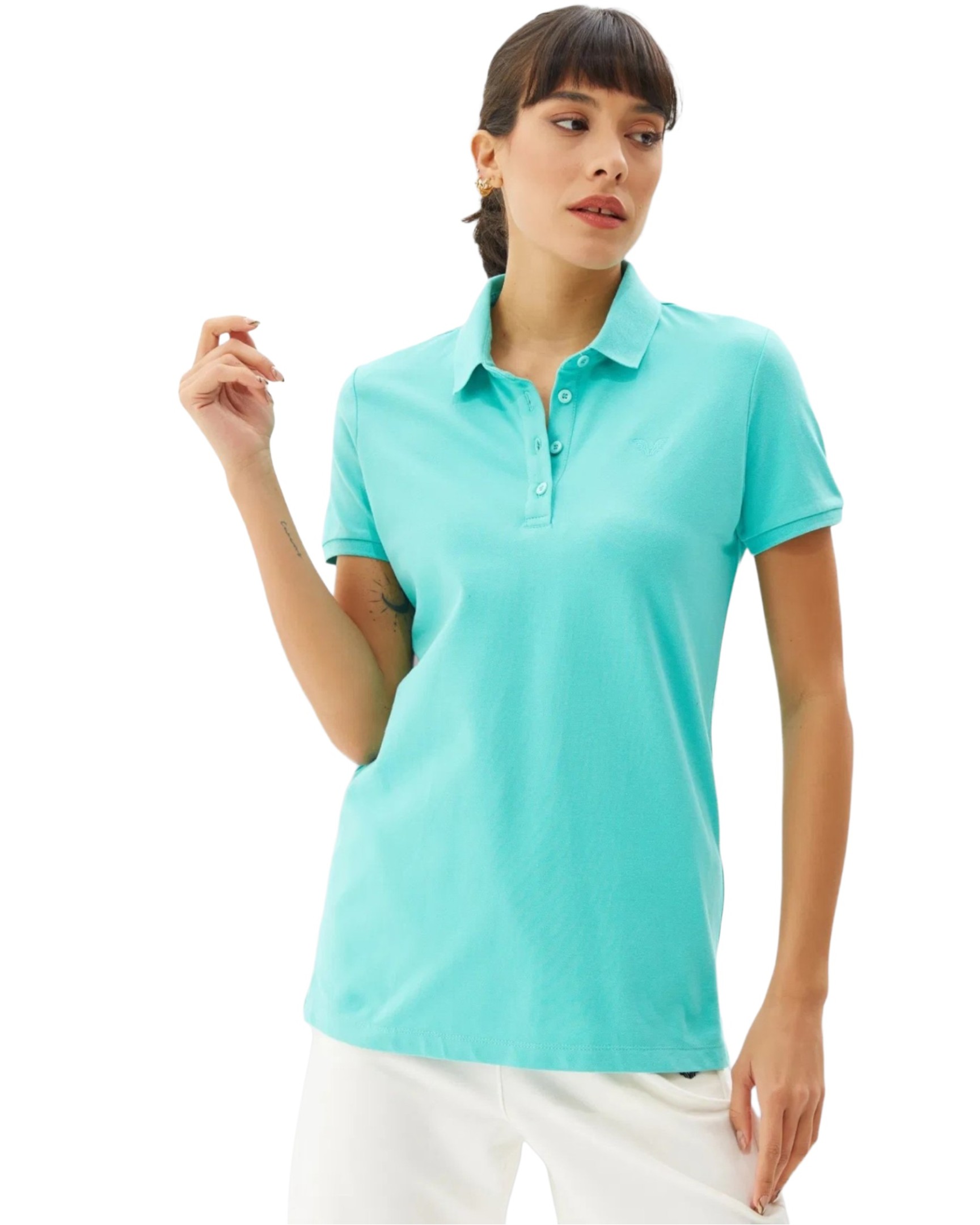 Pull Bilcee Femme Col Polo Cot