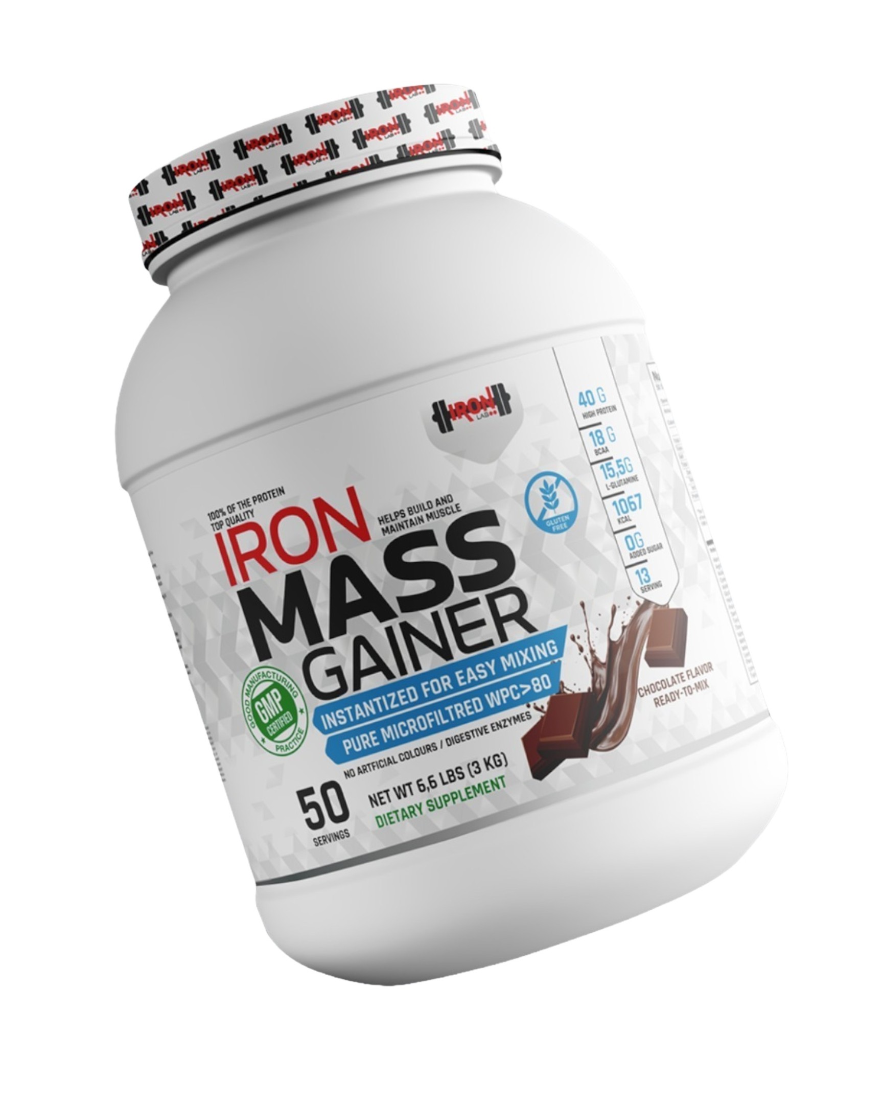 Iron Mass Gainer Chocolat 3kg