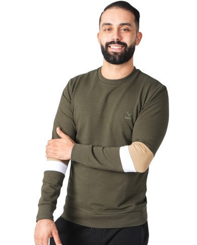 Men's Colorful Sleeve Sweater