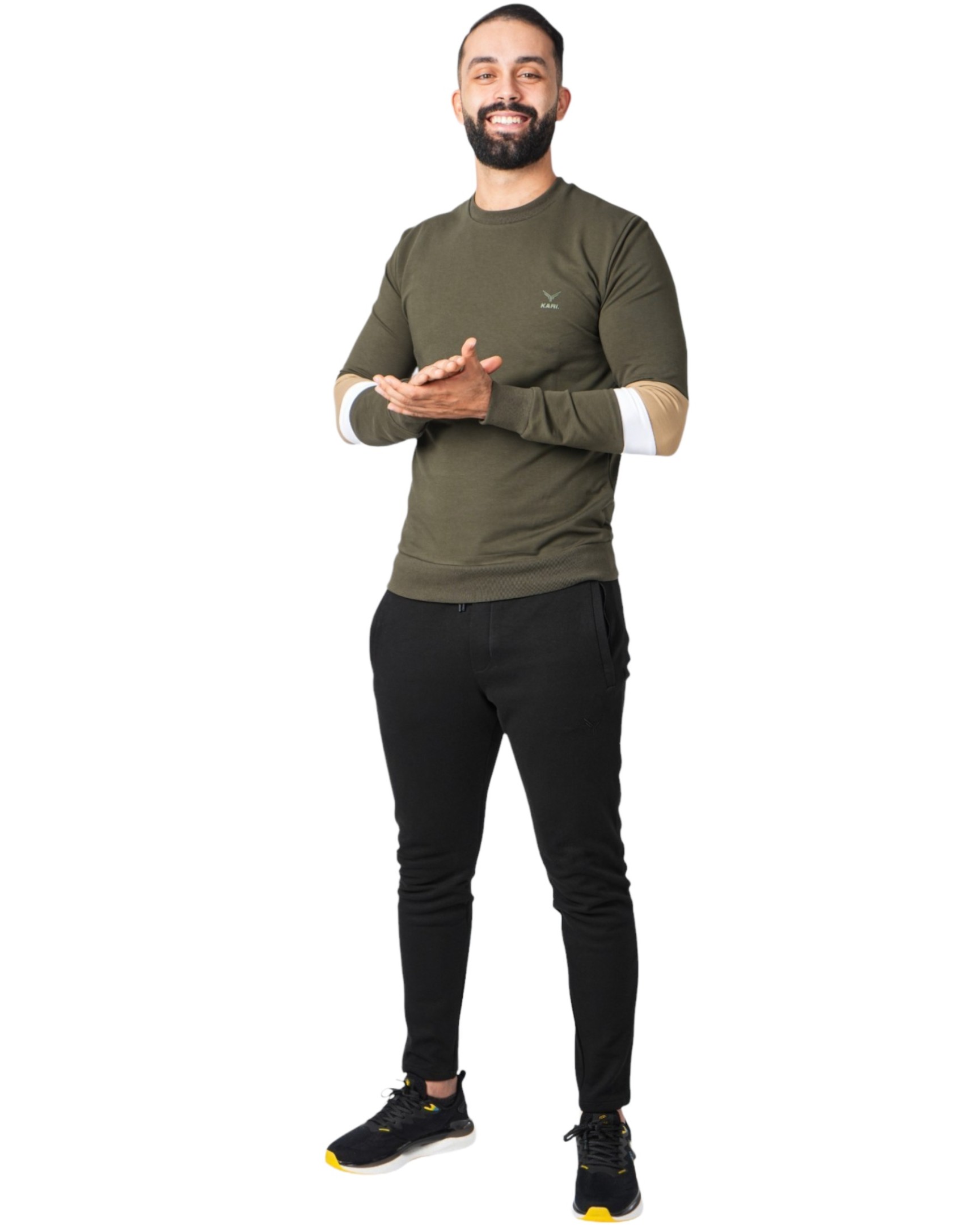 Men's Colorful Sleeve Sweater