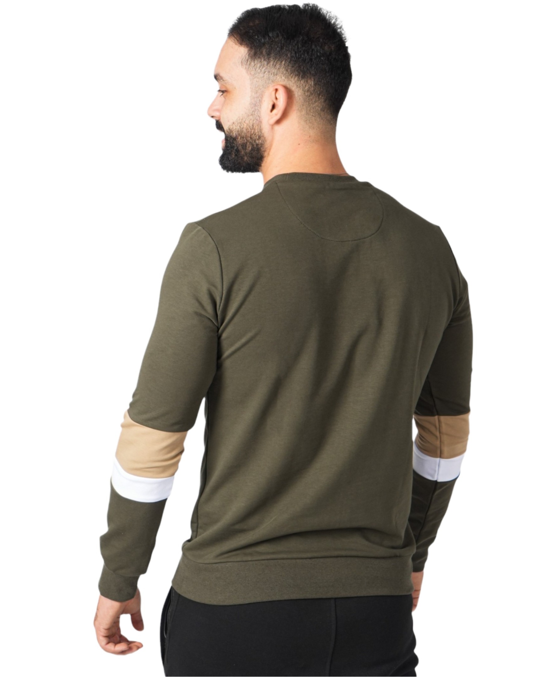 Men's Colorful Sleeve Sweater
