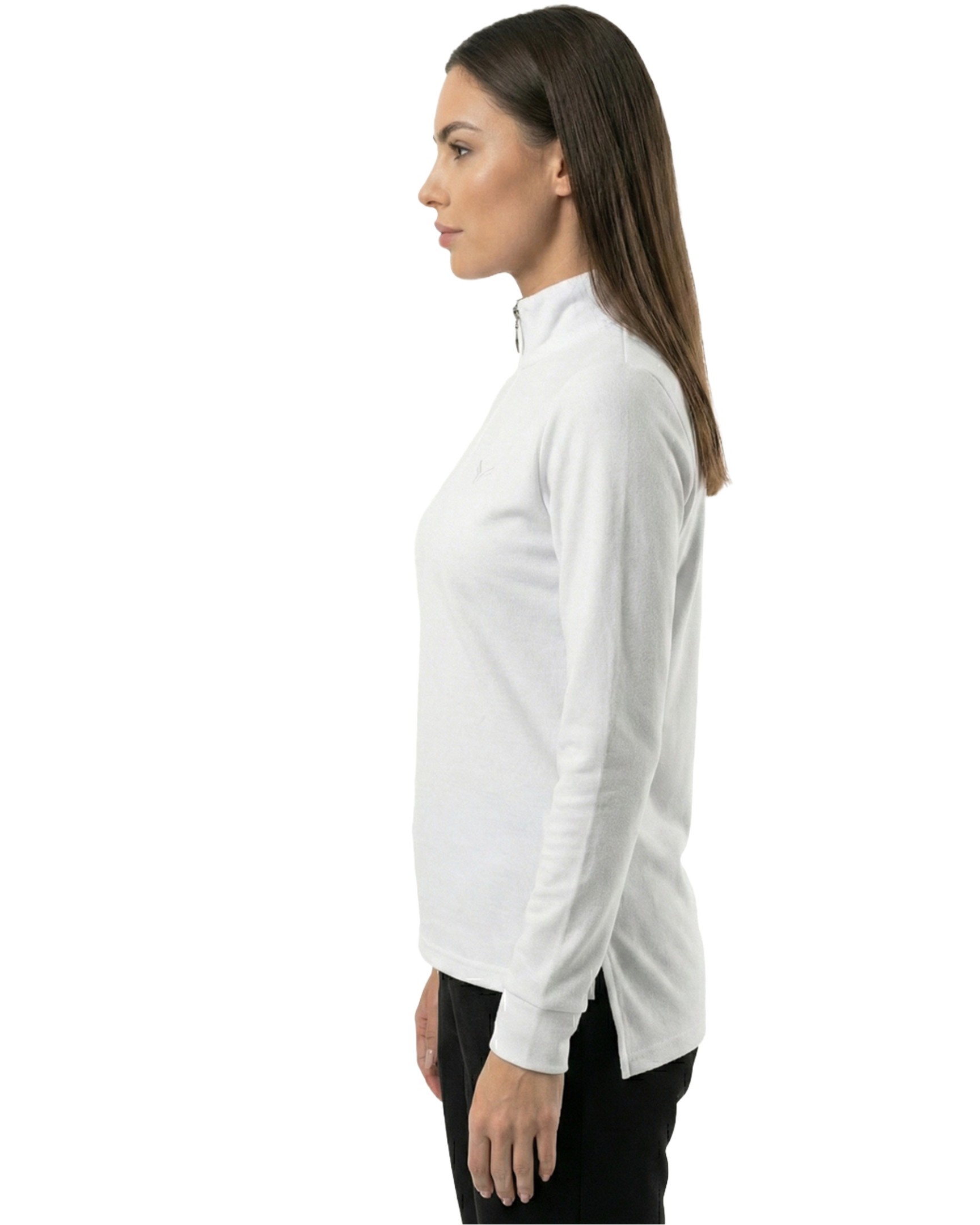 Basic  Fit Shirt With Zip Kari