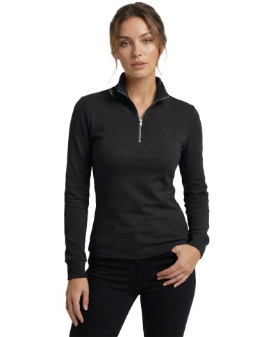 Basic  Fit Shirt With Zip Kari