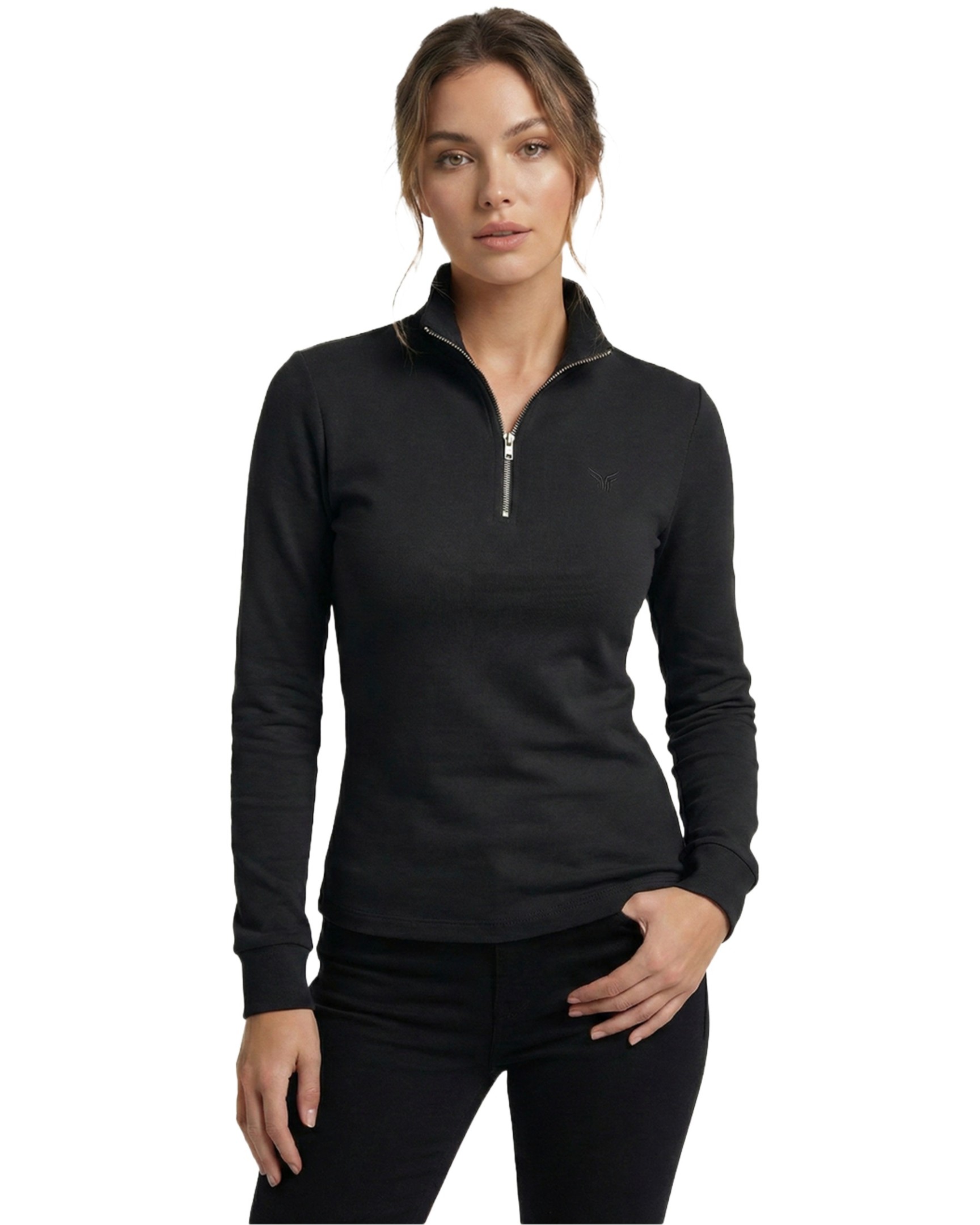 Basic  Fit Shirt With Zip Kari