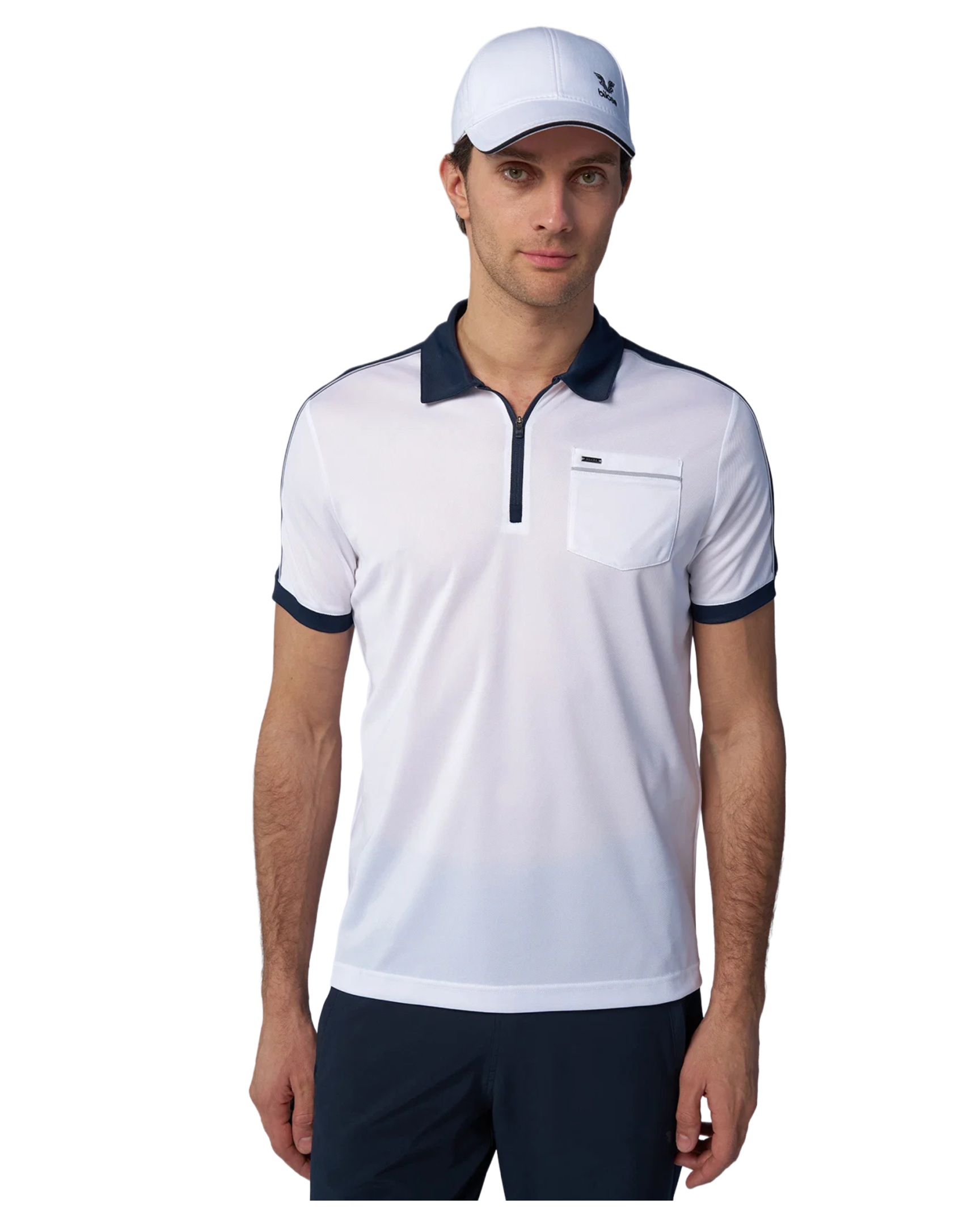 Pull Bilcee Col Polo Homme