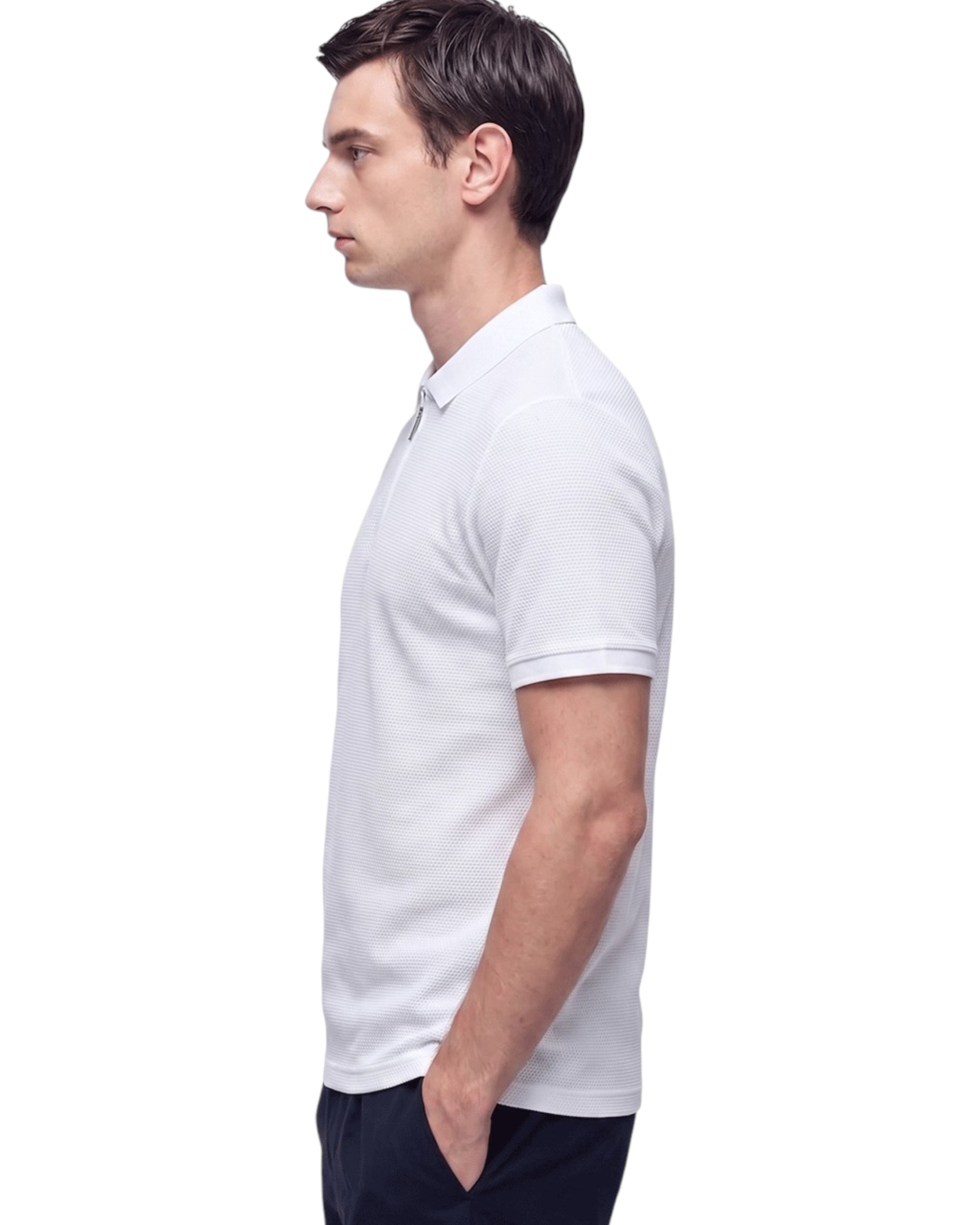 Chic Half-zip With Shirt Colla R