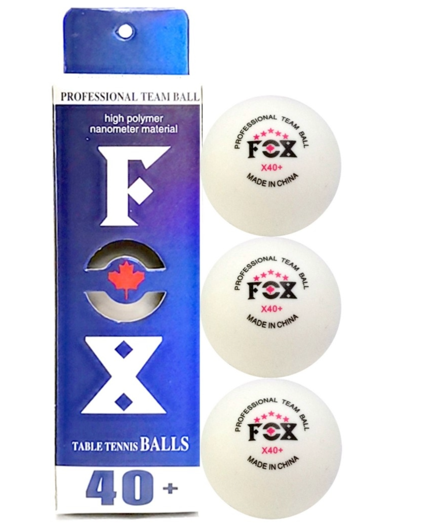 Pack 3 Ballon Ping Pong Fox