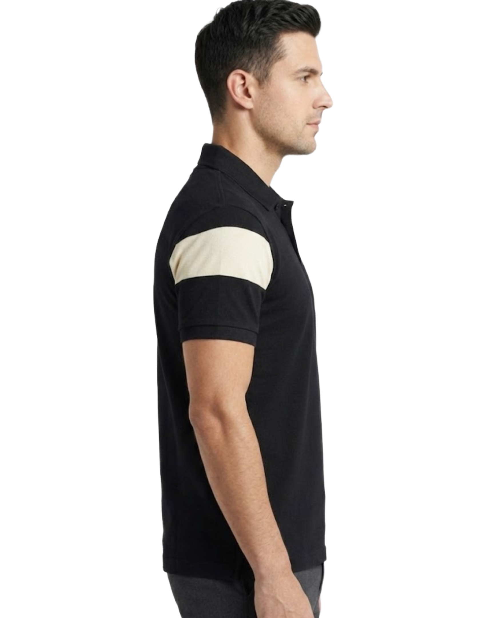 Men's Polo Shirt With Contrast