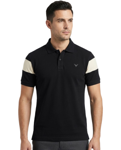 Men's Polo Shirt With Contrast